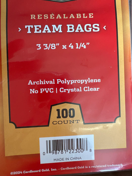 Cardboard Gold Team Bags