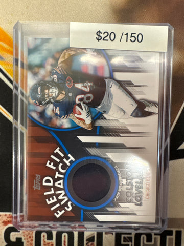 2026 Topps Flagship NFL Colston Loveland Field Fit Swatch Relic Blue Refractor /150