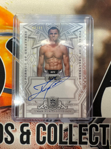 2024 Topps Royalty UFC Umar Nurmagomedov Pursuit Of Greatness Autograph /49