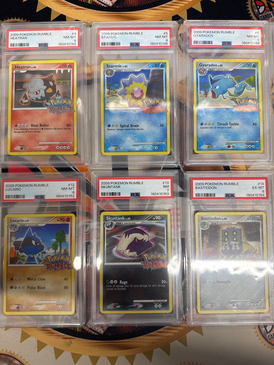 2009 Pokemon Rumble 16 Card Complete Set PSA Sequential Certification