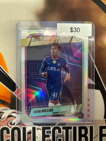 2025-26 Topps Finest Champions League Estevao Willian Prized Footballers Rookie