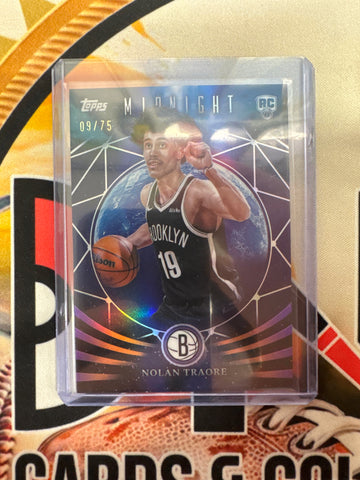 2025-26 Topps Midnight NBA Nolan Traora Rookie MoonFall Purple Refractor /75
