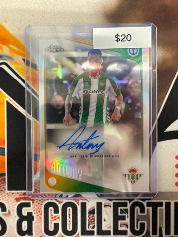 2026 Topps Chrome Champions League Antony Refractor Autograph