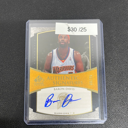 2005-06 NBA SP Signature Baron Davis Auto /25