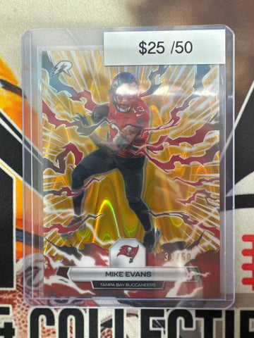 2026 Topps Resurgence NFL Mike Evans Gold Power Surge Refractor /50