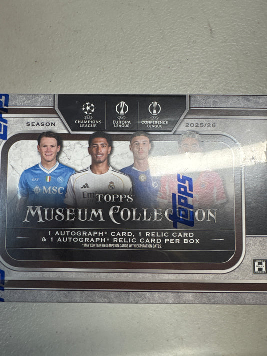 2025-26 Topps Museum Collection UEFA Champion’s League hobby