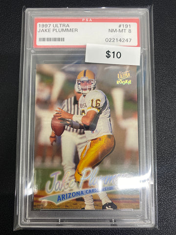 1997 Ultra Jake Plummer Rookie PSA 8