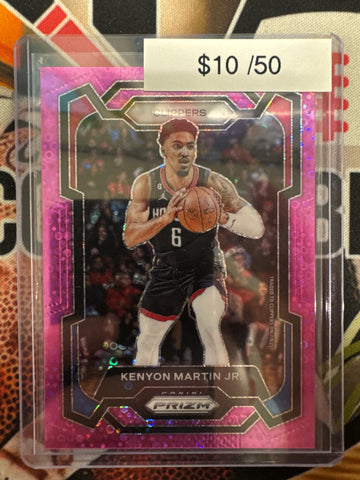 2023-24 Panini Prizm Basketball Kenyon Martin Jr. Pink Disco Prizm /50