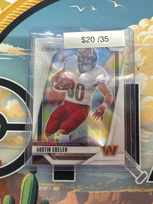 2024 Panini Prizm NFL Austin Ekeler White Prizm /35