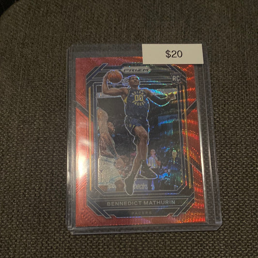 2022-23 Prizm Bennedict Mathurin red wave