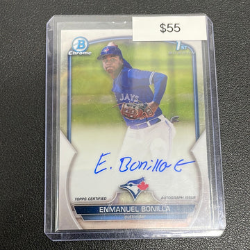 2023 MLB Enmanuel Bonilla 1st Bowman Chrome Auto