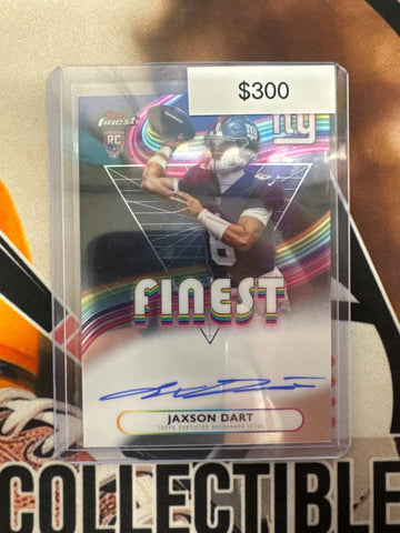 2025 Topps Finest NFL Jaxson Dart Rookie Finest Autograph