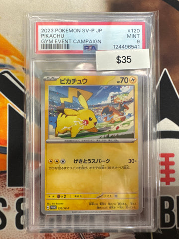2023 Pokemon SV-P Japanese Pikachu 120/SV-P Gym Event Campaign PSA 9