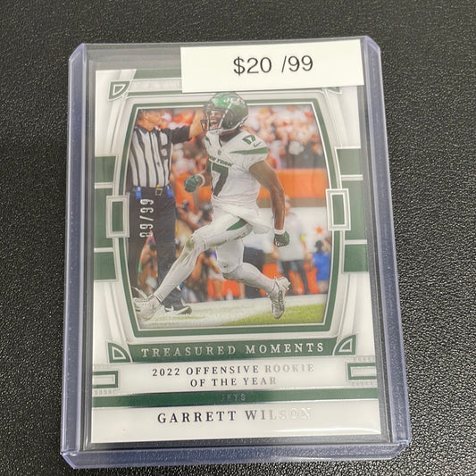 2022 NFL Garrett Wilson National Treasures Treasured Moments /99