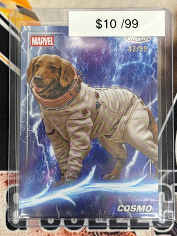2025 Topps Chrome Marvel Studios Cosmo Thor Refractor /99