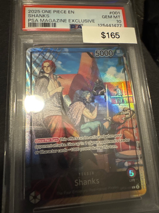 One Piece Shanks OP-09 001 PSA 10