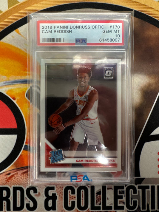 2019 Panini Donruss Optic NBA Cam Reddish Rated Rookie PSA 10