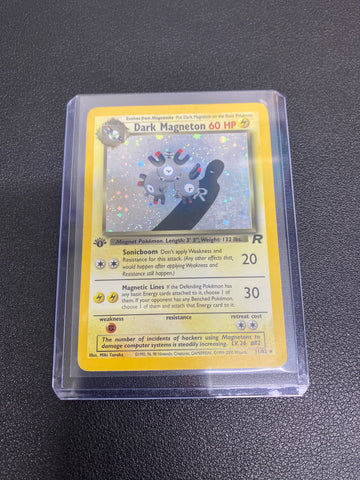 Pokémon Dark Magneton Team Rocket 1st Edition Holo 11/82 LP