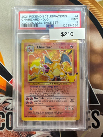 Pokémon Charizard Classic Collection Holo Celebrations 4/102 PSA 9