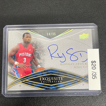 2008-09 NBA Exquisite Rodney Stuckey Auto /35