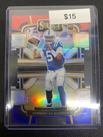 2023 Select Anthony Richardson Concourse Red, White, & Blue Rookie Diecut