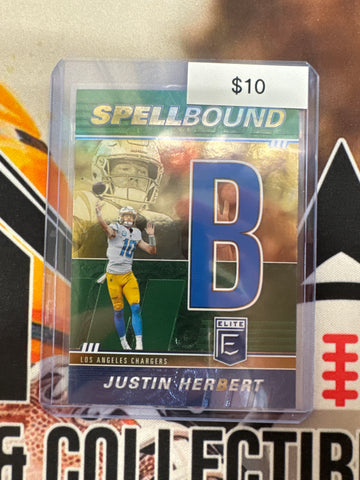 2022 Panini Donruss Elite NFL Justin Herbert Spellbound “B”