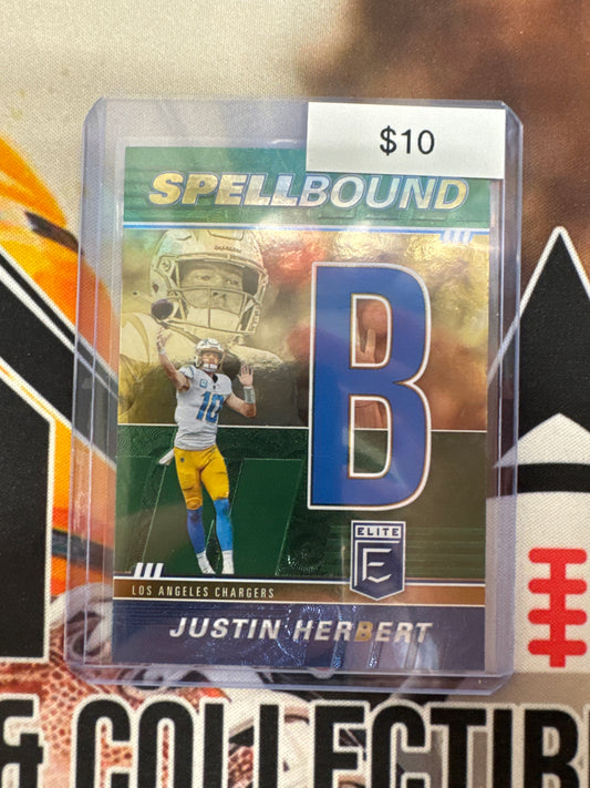 2022 Panini Donruss Elite NFL Justin Herbert Spellbound “B”