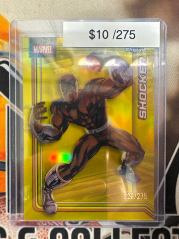 2026 Topps Chrome Marvel Shocker Yellow Refractor /275