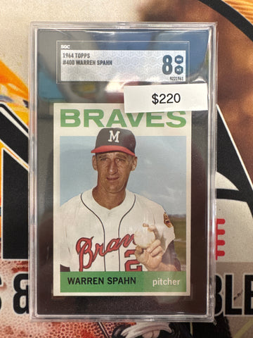 1964 Topps MLB Warren Spahn SGC 8