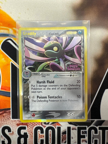 Pokémon Cradily Delta Species 2/110 Holon Phantoms Reverse Holo