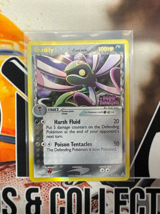 Pokémon Cradily Delta Species 2/110 Holon Phantoms Reverse Holo