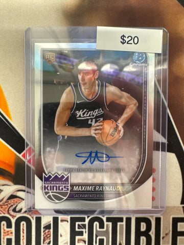 2026 Bowman Chrome Basketball Maxime Raynaud Rookie Autograph