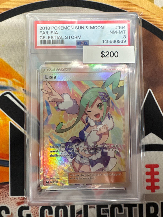 Pokemon Lisia 164/168 PSA 8
