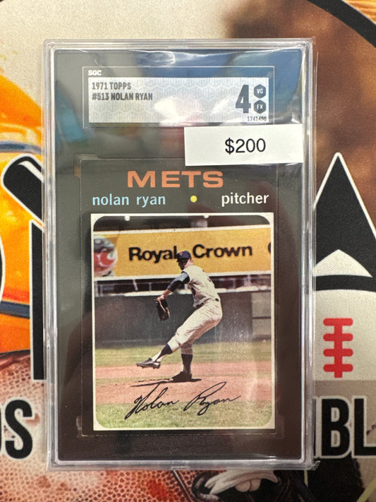 1971 Topps MLB Nolan Ryan SGC 4