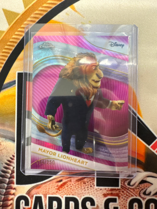 2025 Topps Chrome Disney Major Lionheart Pink Refractor /250
