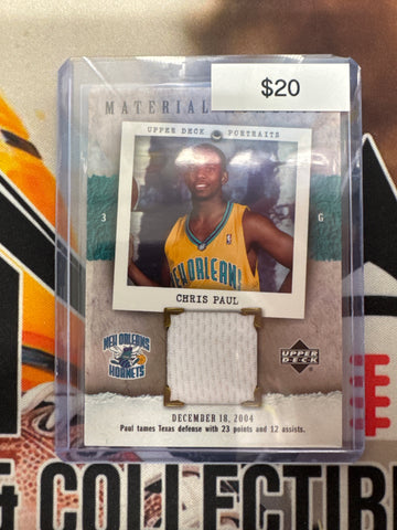 2005-06 Upper Deck Basketball Portraits Chris Paul Material Moments