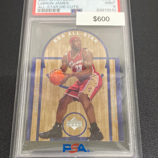 2007 Upper Deck Lebron James all star die cuts PSA 9