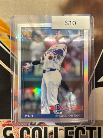 2026 Topps Chrome MLB Shohei Ohtani 75 Years In Baseball Refractor