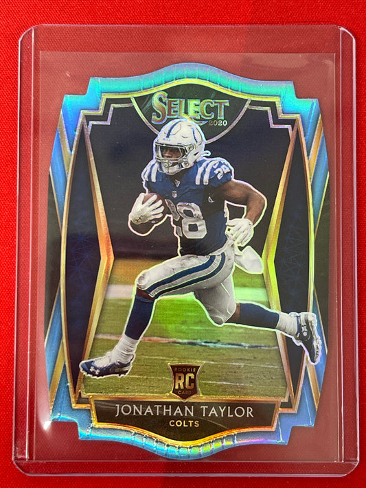 2020 Select Football Jonathan Taylor Light Blue Rookie Die-Cut