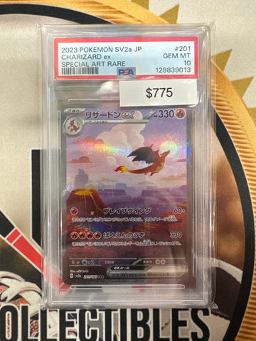 Pokemon Japanese Charizard ex 201/165 PSA 10