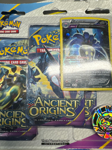 Pokemon Ancient Origins 3 pack blister with promo