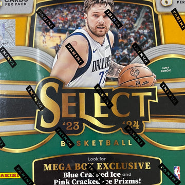 2023-24 Select NBA mega blue and pink cracked ice