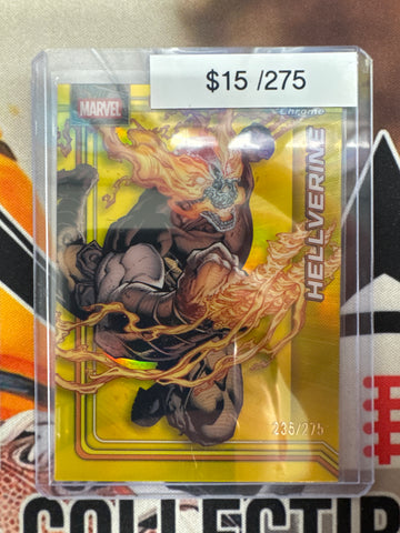 2026 Topps Chrome Marvel Hellverine Yellow Refractor /275