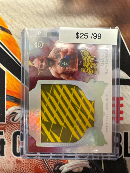 2025 Topps Royalty UFC Jean Silva Rookie Jumbo Relic Refractor /99