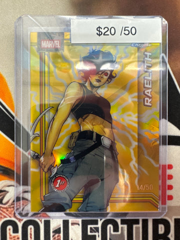 2026 Topps Chrome Marvel Raelith Storm’s Lightning Gold Refractor /50