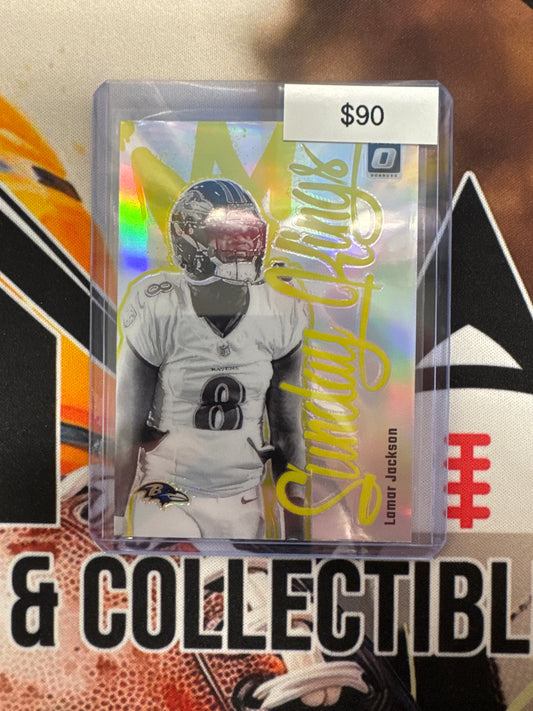 2024 Panini Donruss Optic NFL Lamar Jackson Sunday Kings