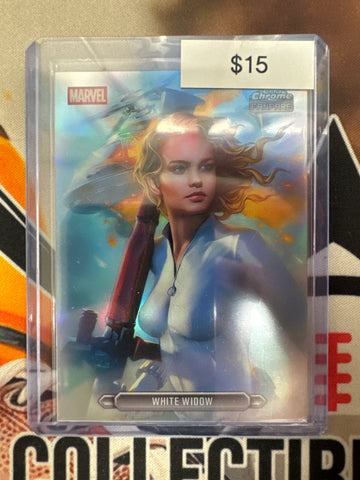 2026 Topps Chrome Marvel White Widow FanFare Card SP