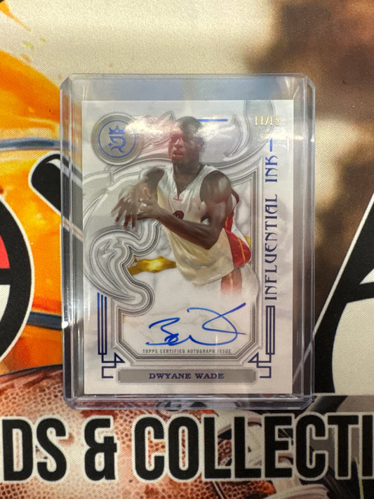 2023-24 Topps Royalty Basketball Dwyane Wade Certified Influential Ink Autograph /25