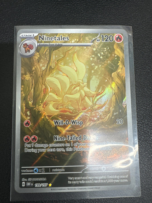 Pokémon Ninetales 199/197 Obsidian Flames