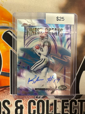 2025 Topps Finest Football Keyshawn Johnson Finest Greats Autograph